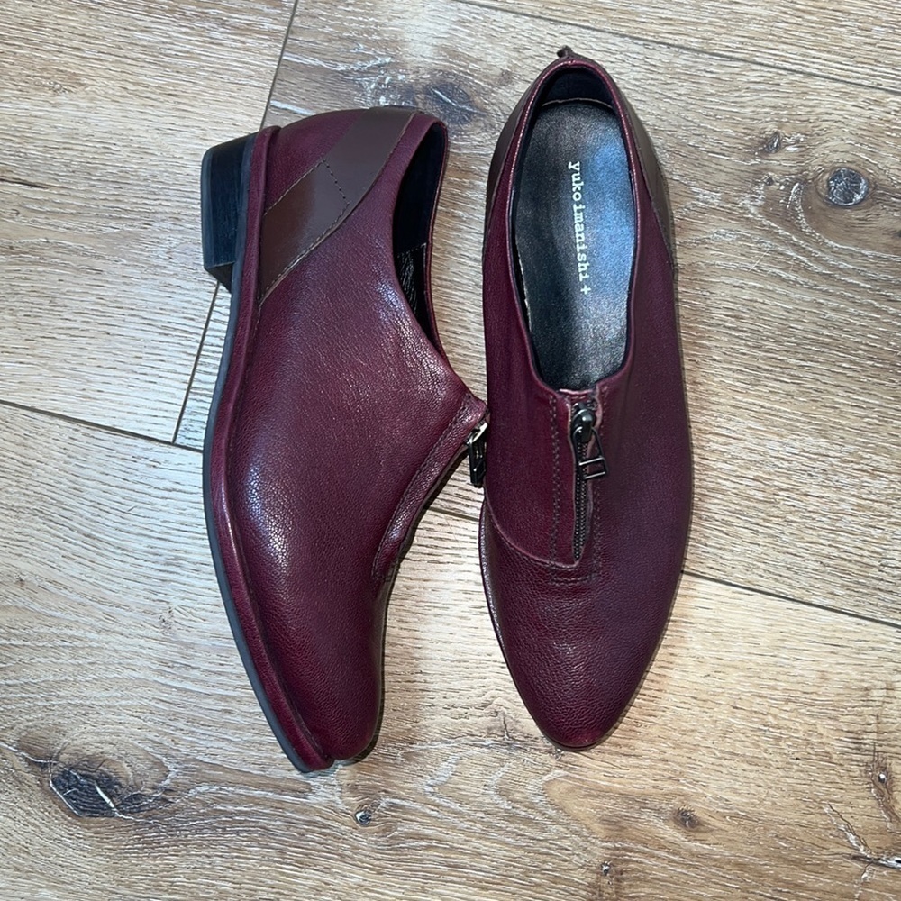 Yuko Imanishi + Oxblood Zip Top Oxfords Size 38/7.5US